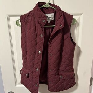 G.H. Bass & Co. Quilted Vest - Deep Red
